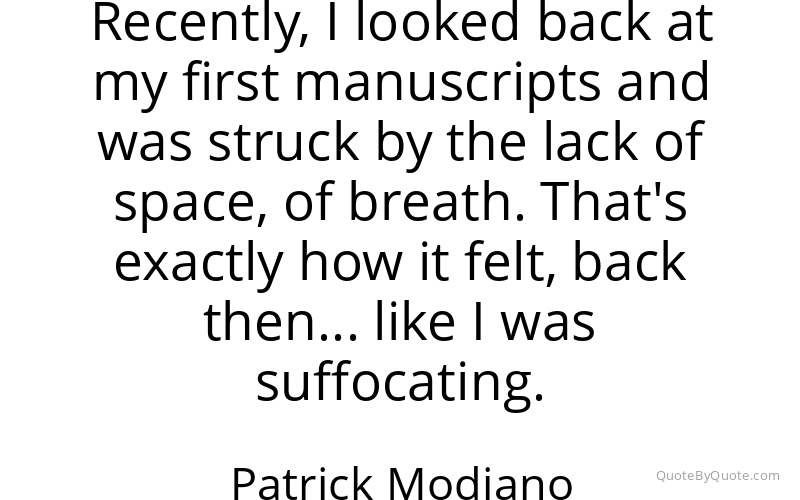 Preview image for this quote by Patrick Modiano