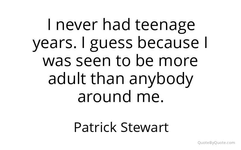 Preview image for this quote by Patrick Stewart
