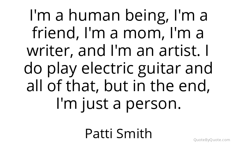 Preview image for this quote by Patti Smith