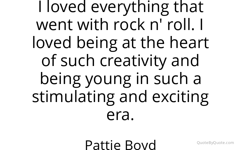 Preview image for this quote by Pattie Boyd