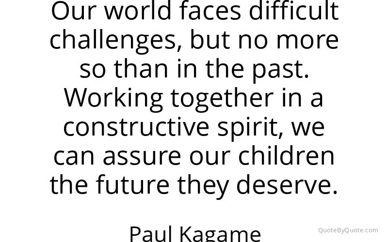Preview image for this quote by Paul Kagame