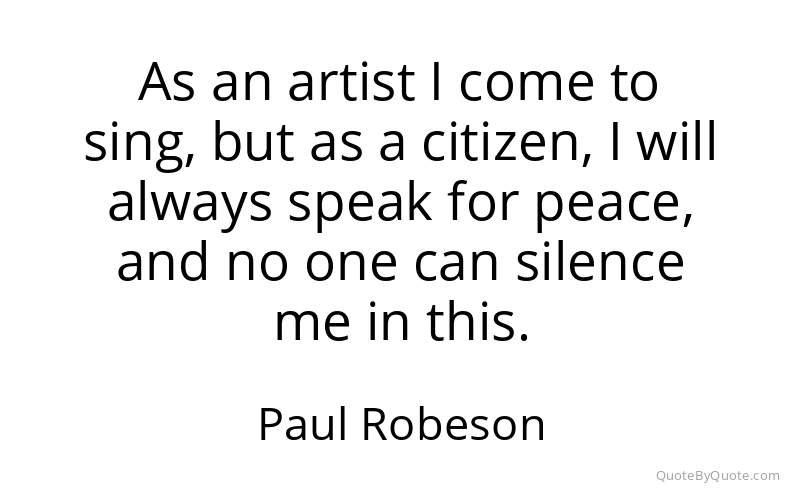 Preview image for this quote by Paul Robeson