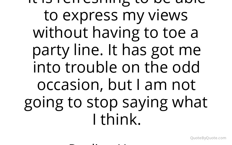 Preview image for this quote by Pauline Hanson