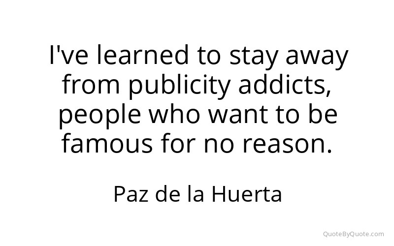 Preview image for this quote by Paz de la Huerta