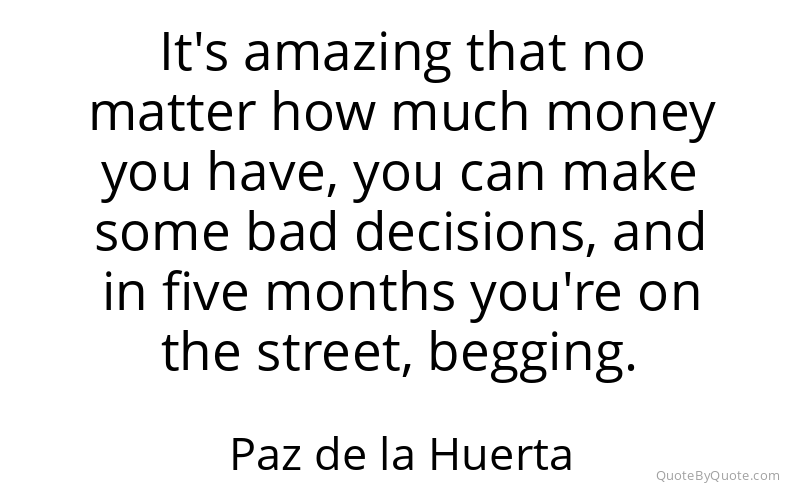 Preview image for this quote by Paz de la Huerta