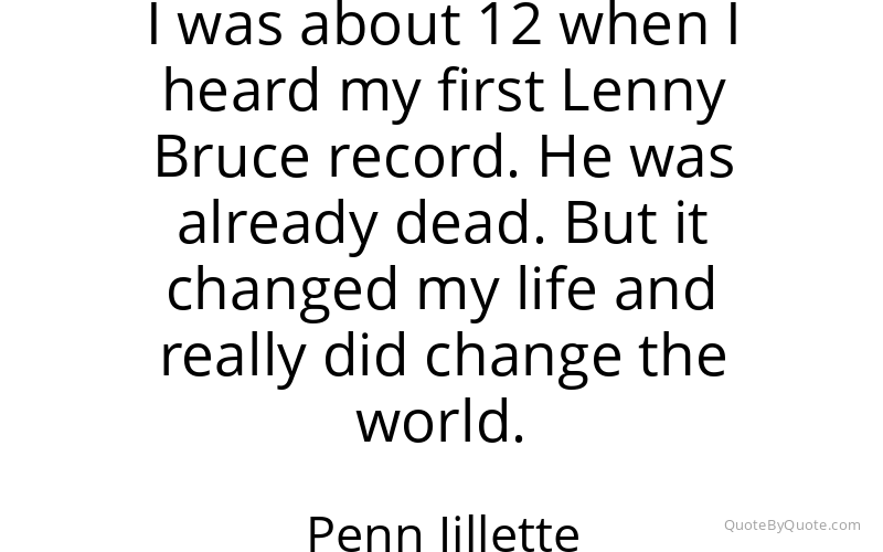 Preview image for this quote by Penn Jillette