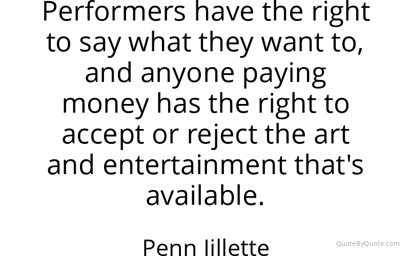Preview image for this quote by Penn Jillette