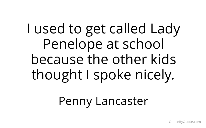 Preview image for this quote by Penny Lancaster