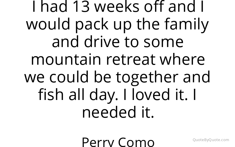 Preview image for this quote by Perry Como