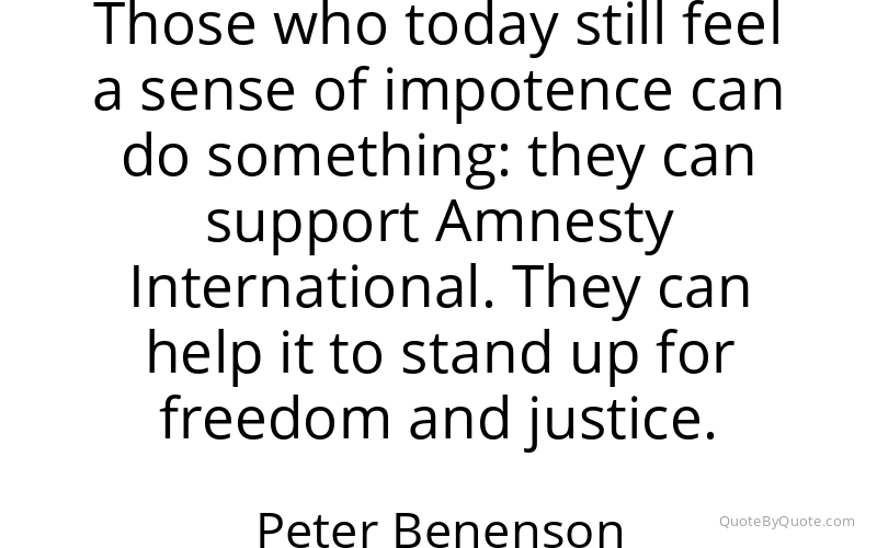 Preview image for this quote by Peter Benenson