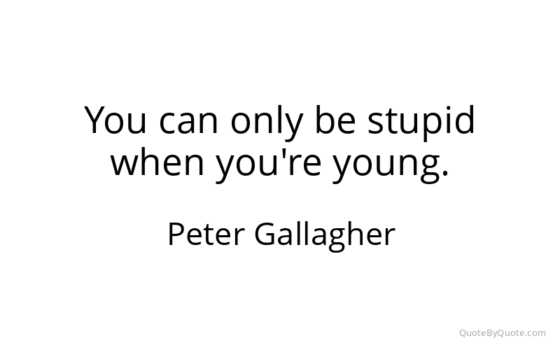 Preview image for this quote by Peter Gallagher