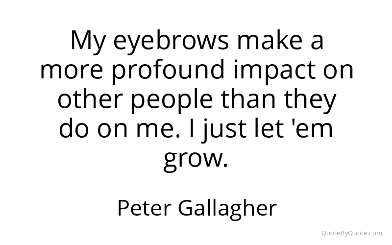 Preview image for this quote by Peter Gallagher