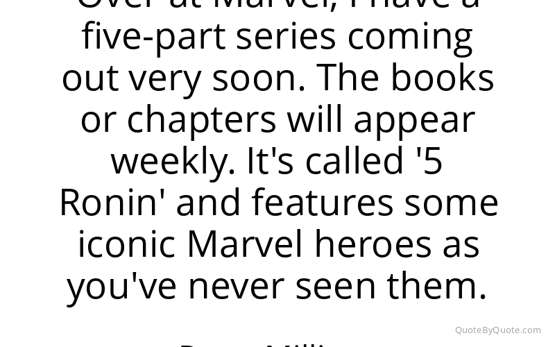Preview image for this quote by Peter Milligan
