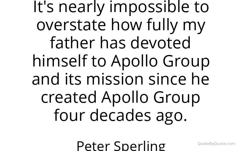 Preview image for this quote by Peter Sperling