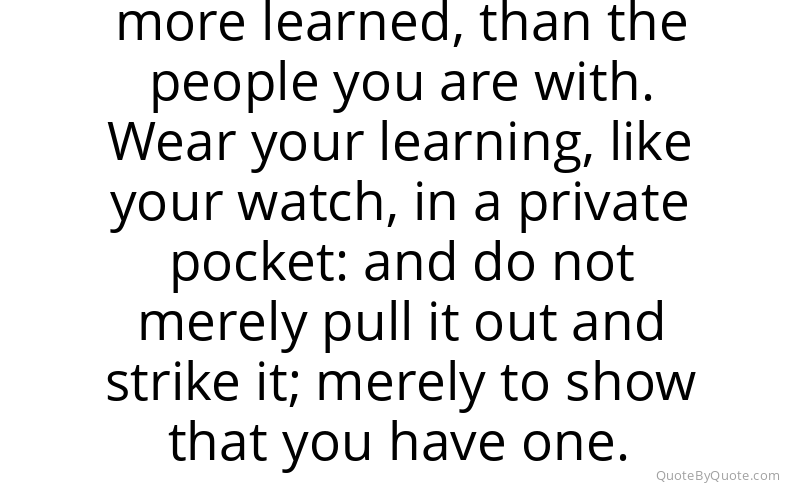 Preview image for this quote by Philip Stanhope, 4th Earl of Chesterfield