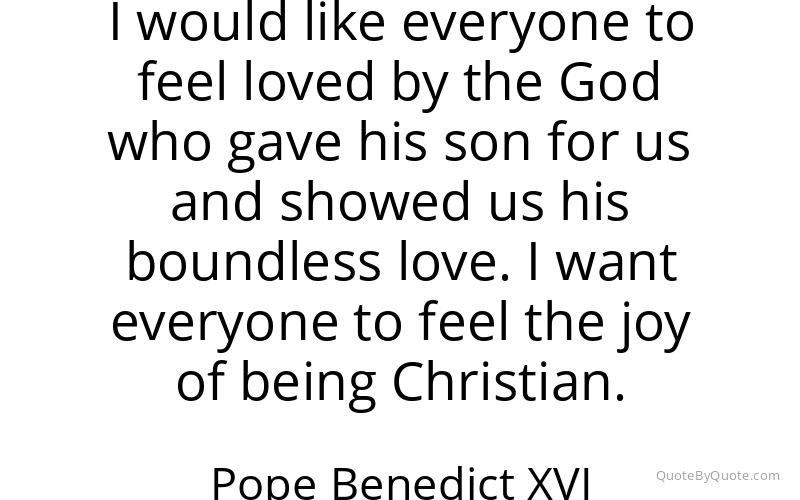 Preview image for this quote by Pope Benedict XVI