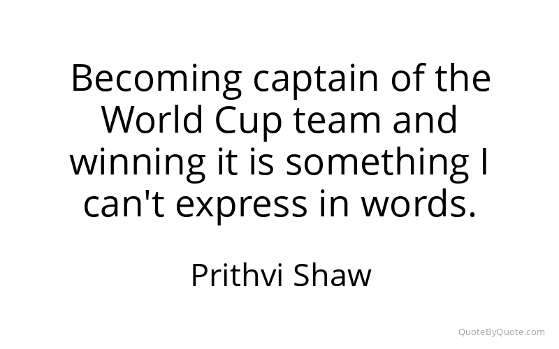 Preview image for this quote by Prithvi Shaw