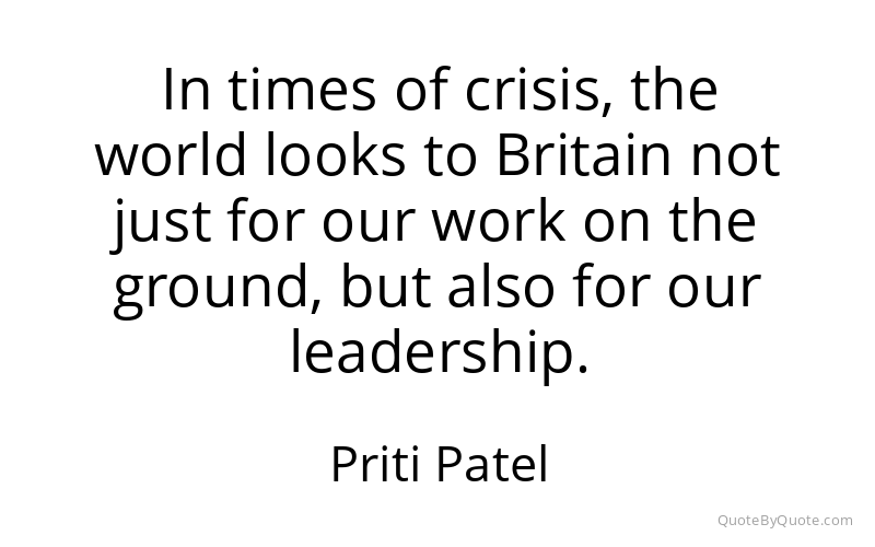 Preview image for this quote by Priti Patel