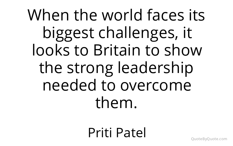 Preview image for this quote by Priti Patel
