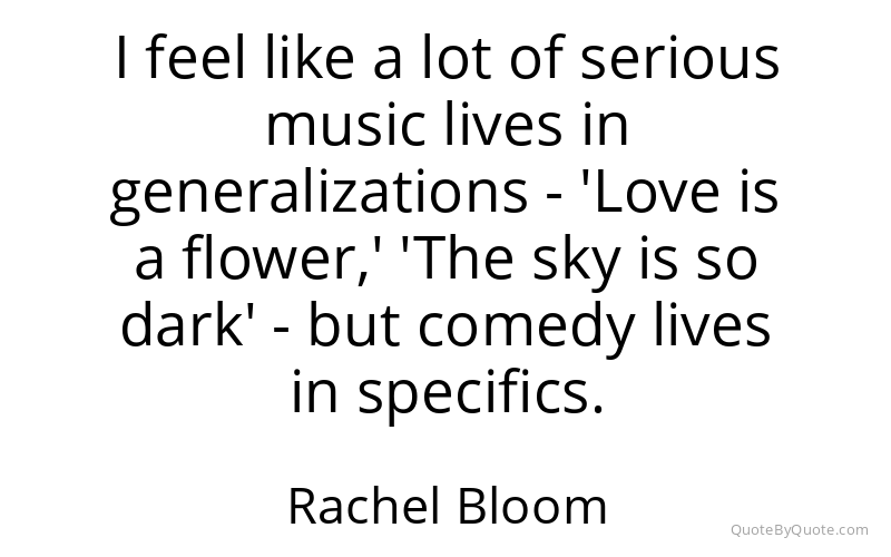 Preview image for this quote by Rachel Bloom