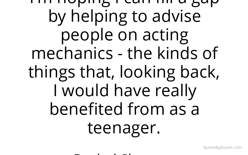 Preview image for this quote by Rachel Shenton