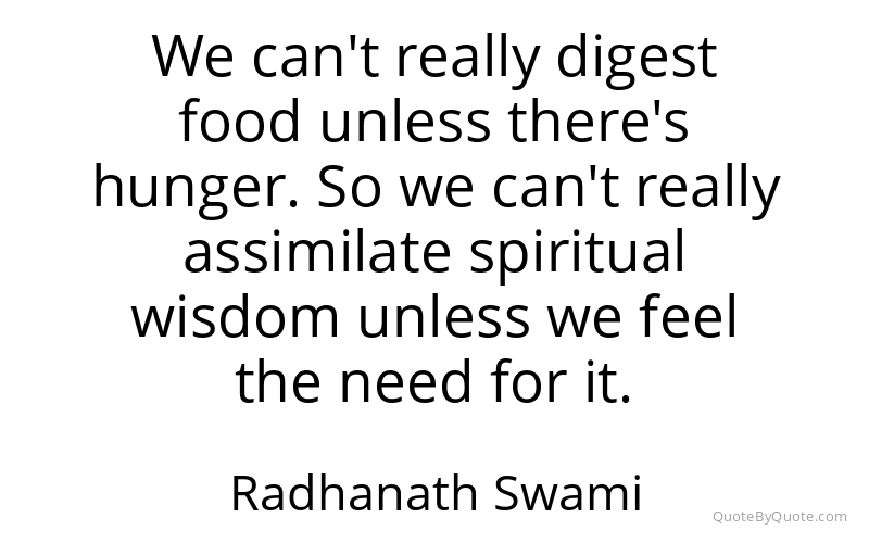 Preview image for this quote by Radhanath Swami