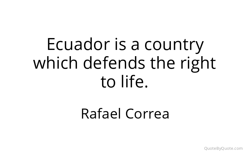 Preview image for this quote by Rafael Correa