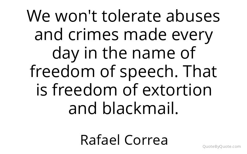 Preview image for this quote by Rafael Correa