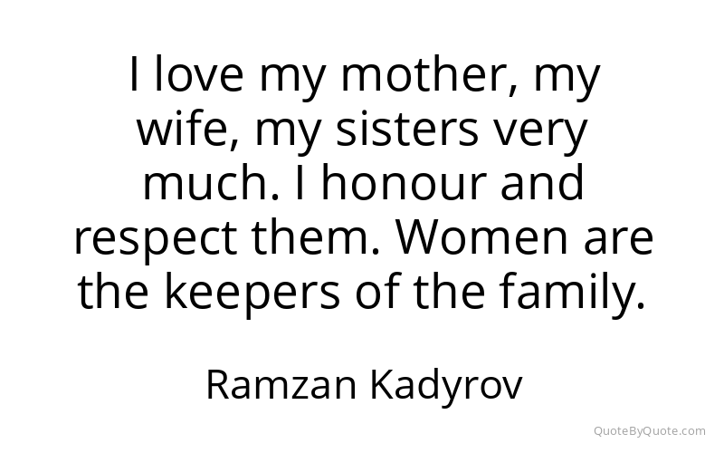 Preview image for this quote by Ramzan Kadyrov