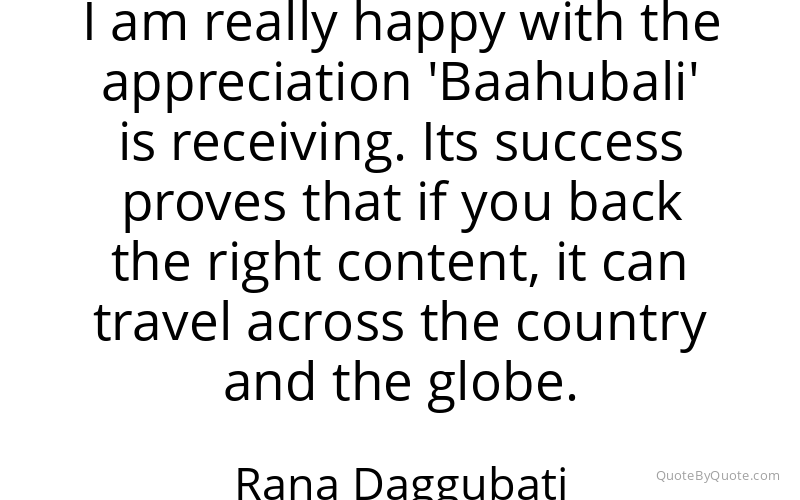 Preview image for this quote by Rana Daggubati