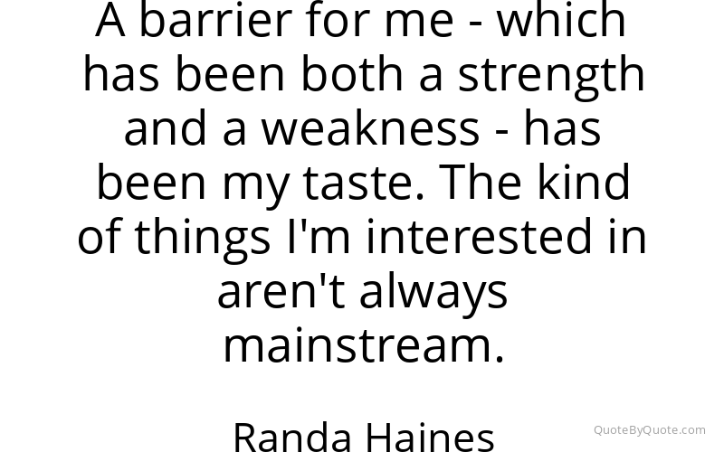 Preview image for this quote by Randa Haines