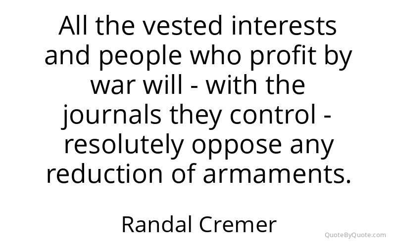 Preview image for this quote by Randal Cremer