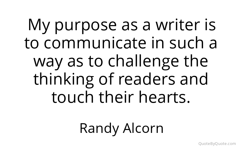 Preview image for this quote by Randy Alcorn