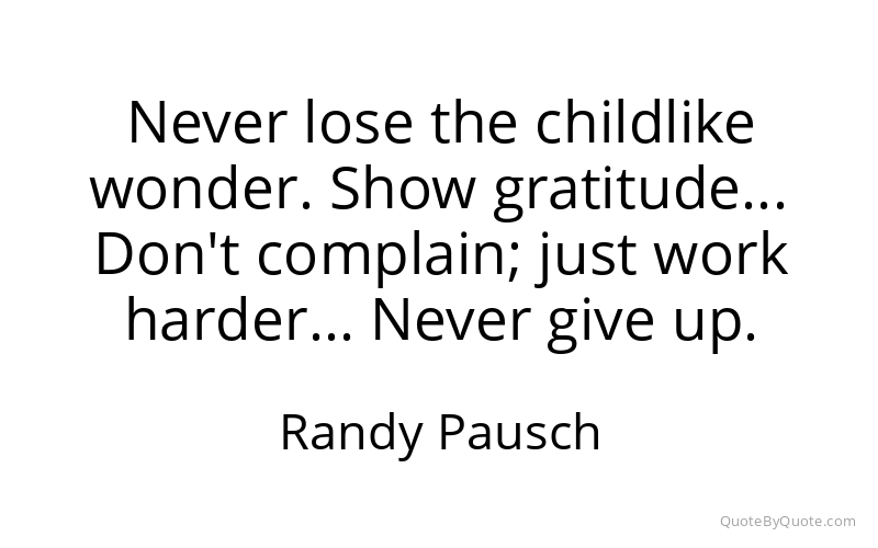 Preview image for this quote by Randy Pausch