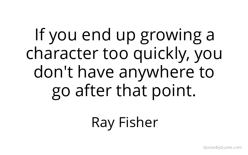 Preview image for this quote by Ray Fisher
