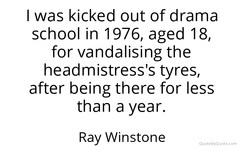 Preview image for this quote by Ray Winstone