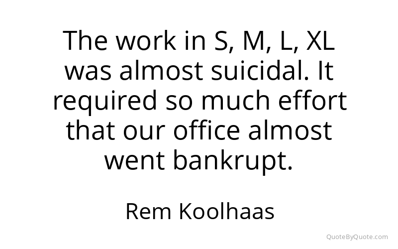 Preview image for this quote by Rem Koolhaas