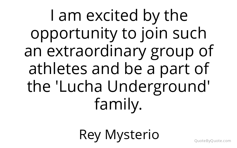 Preview image for this quote by Rey Mysterio