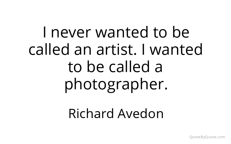Preview image for this quote by Richard Avedon