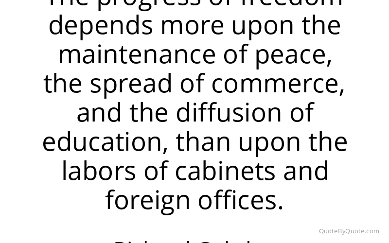 Preview image for this quote by Richard Cobden