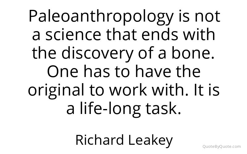 Preview image for this quote by Richard Leakey