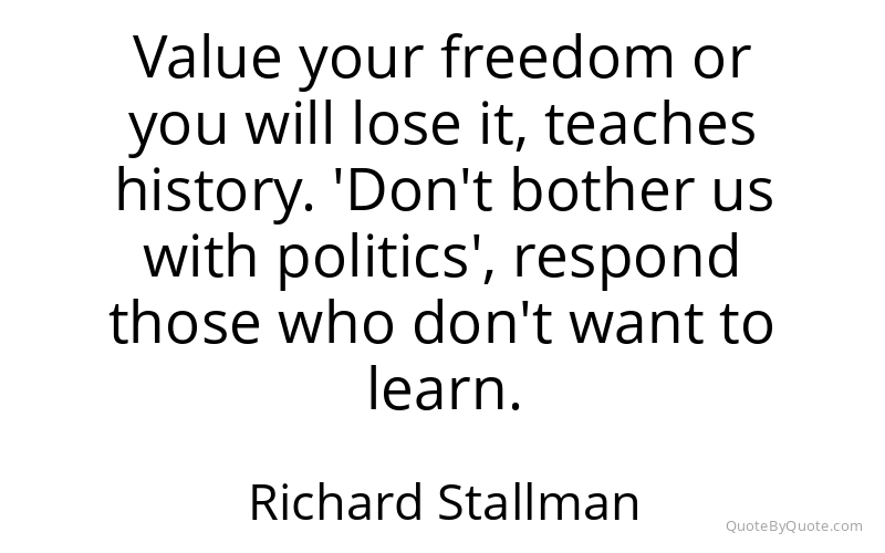Preview image for this quote by Richard Stallman