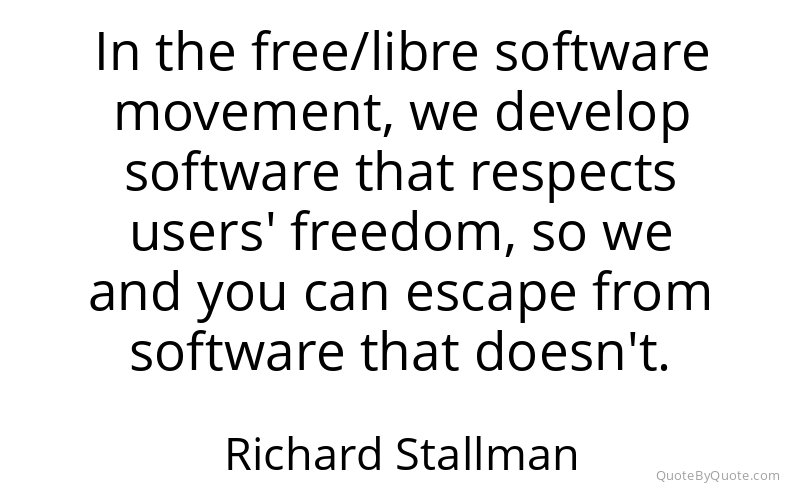 Preview image for this quote by Richard Stallman