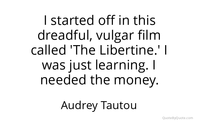 Preview image for this quote by Audrey Tautou