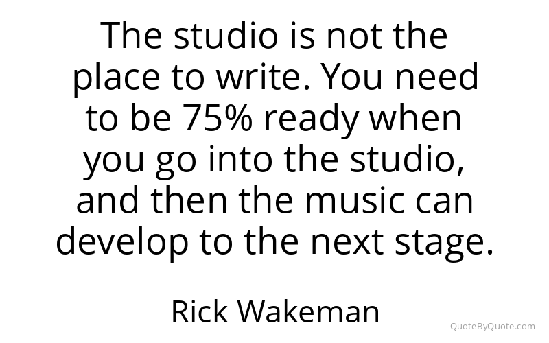 Preview image for this quote by Rick Wakeman