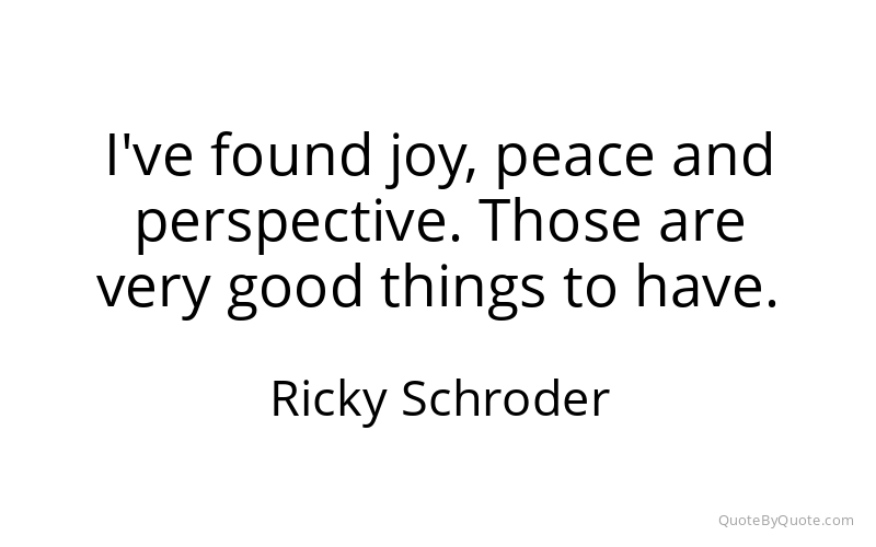 Preview image for this quote by Ricky Schroder
