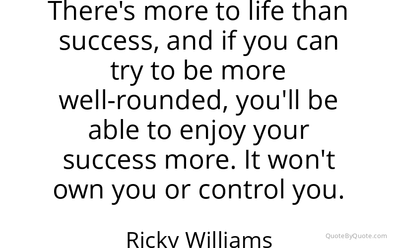 Preview image for this quote by Ricky Williams