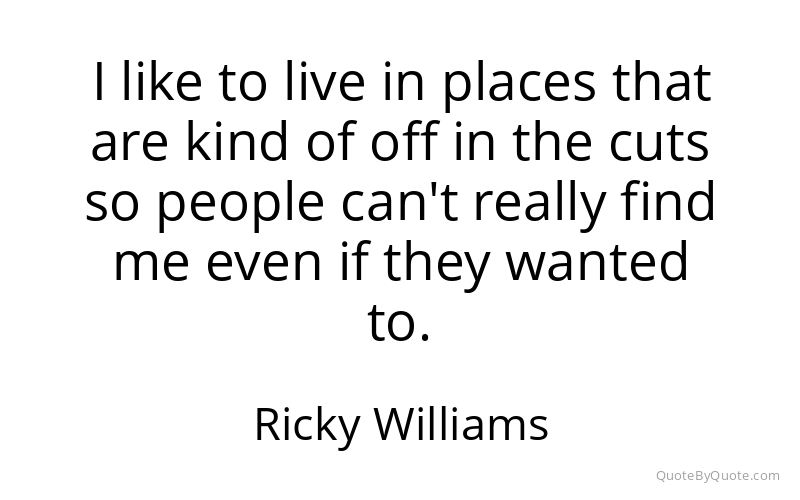 Preview image for this quote by Ricky Williams