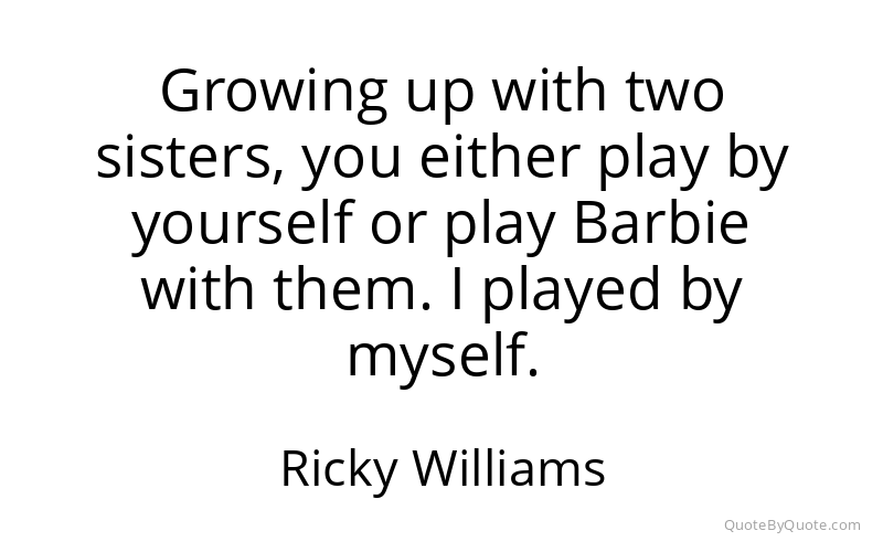 Preview image for this quote by Ricky Williams