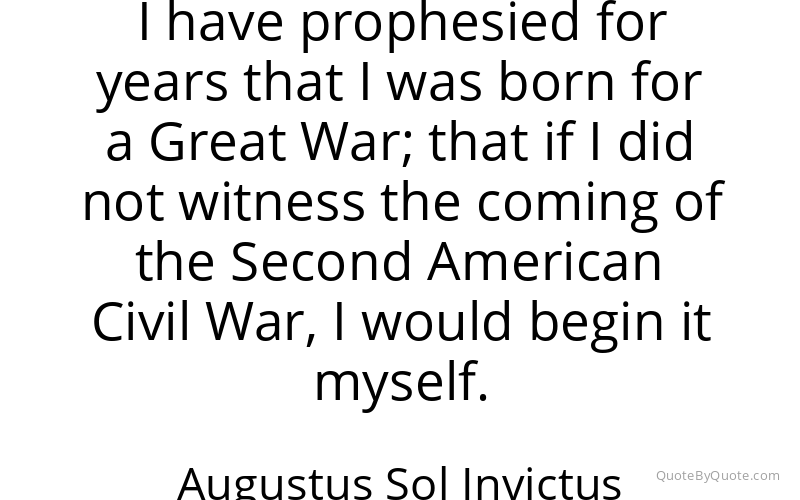 Preview image for this quote by Augustus Sol Invictus